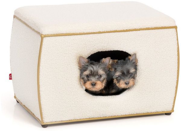 Canadian Cat Company Tierbett Design Haustierbett Nelson, Hundehaus inklusive Kissen für kleine Hunde