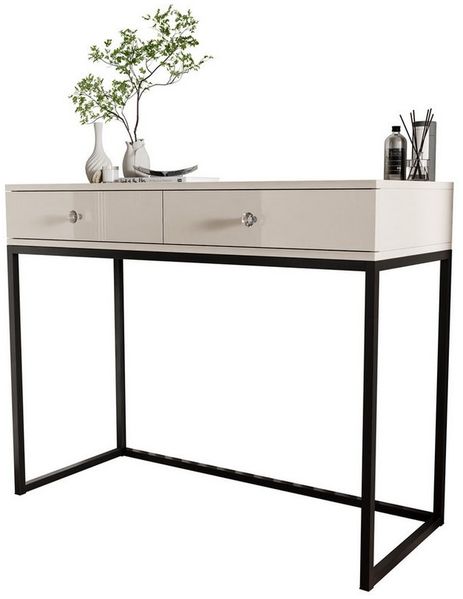 Lookway Konsolentisch BLANCO GLAMOUR Konsole in Kaschmir auf Gestell (1x Konsole), Breite: 100 cm