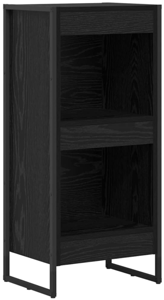 vidaXL Bücherregal Schwarz Eichen-Optik 80 x 30 x 155 cm Holzwerkstoff 886360