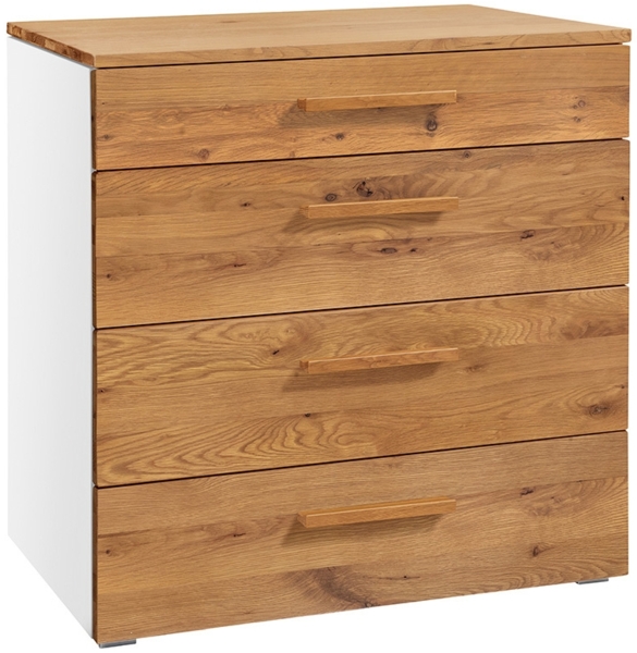 Hasena Kommode Atrine weiss Wildeiche natur, geölt teilmontiert