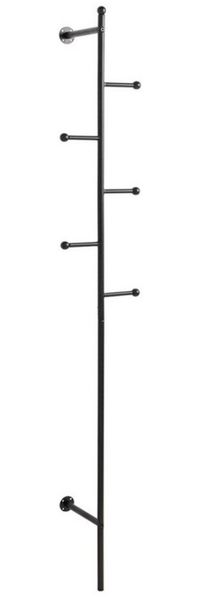 ebuy24 Garderobenhalter Aspen Garderobenständer wandhängend schwarz.
