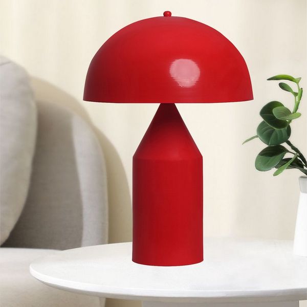 Bamyum Tischleuchte Nachttischlampe mit Kabel Lipeo Metall Pilz Lampe, ohne Leuchtmittel
