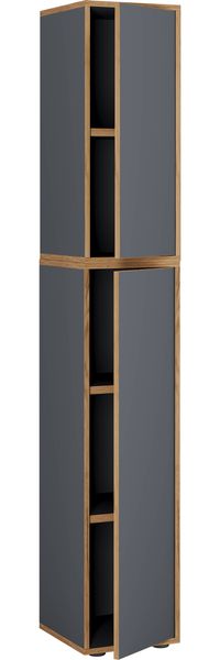 VCM Büroschrank Salia 920800 Anthrazit H. 183 x B. 30 x T. 33 cm Bild 2