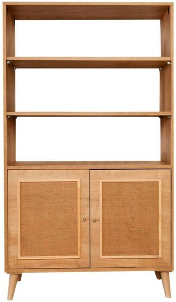 Dmora Bücherregal Suva, Büroregal, Mobiler Buchhalter, Bücherbrett, 90x40h110 cm, Eiche