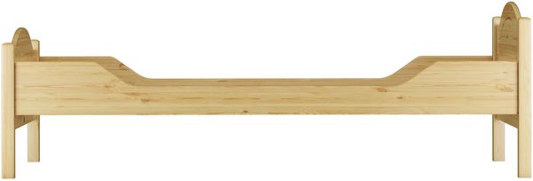 Erst-Holz Einzelbett Kiefer 100x220 cm inkl. Rollrost, natur Bild 7