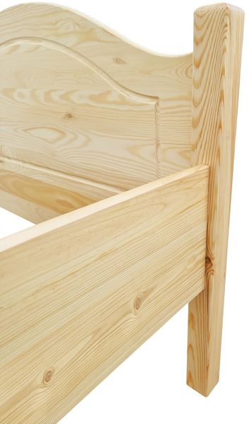 Erst-Holz Einzelbett Kiefer 100x220 cm inkl. Rollrost, natur Bild 10