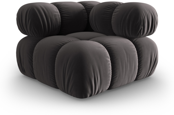 Micadoni symmetrisches Eckmodul Bellis Samt Riviera Stahl