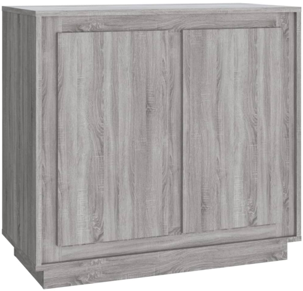vidaXL Sideboard Grau Sonoma 80x34x75 cm Holzwerkstoff 819890
