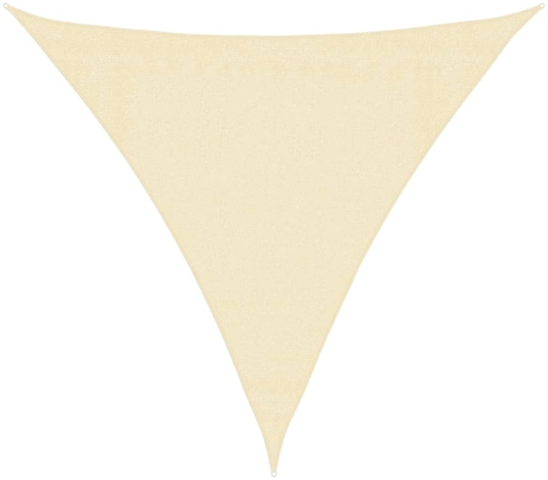 vidaXL Sonnensegel 160 g/m² Creme 3x3x3 m HDPE 311197