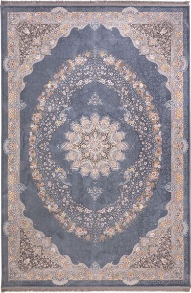 Orientalischer Webteppich - Diba 400 x 300 cm - blau