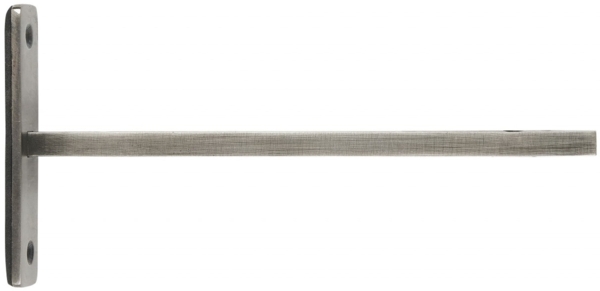 2x Regalhalter Regalwinkel Regalträger Antiksilber-Finish Grau Laursen 05994-12