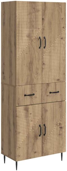 vidaXL Schrankset 2 pcs Artisan-Eiche 66 x 34,5 x 89,5 cm 3416672