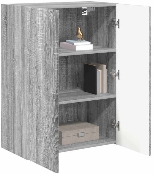 vidaXL TV-Wandschrank Graues Sonoma 59,5 x 31 x 80 cm Holzwerkstoff 892365 Bild 2