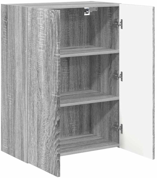 vidaXL TV-Wandschrank Graues Sonoma 59,5 x 31 x 80 cm Holzwerkstoff 892365 Bild 4