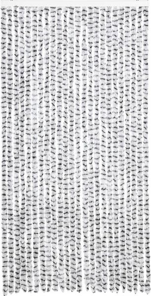 vidaXL Fliegenvorhang Hellgrau und Dunkelgrau 100x230 cm Chenille 377398 Bild 3