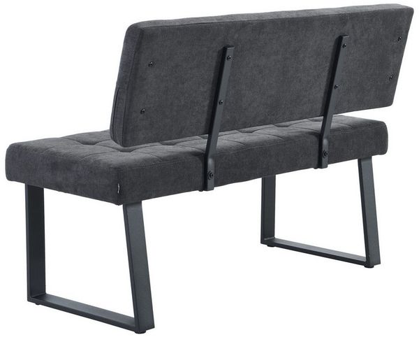 B&D home Essbank SIGFRID (1-St), gepolstert, Metallgestell, mit/ohne Rückenlehne, in 100/120/140/160cm