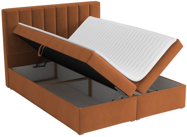 Boxspringbett Ideal Box, Rosa, 180x200 cm Bild 4