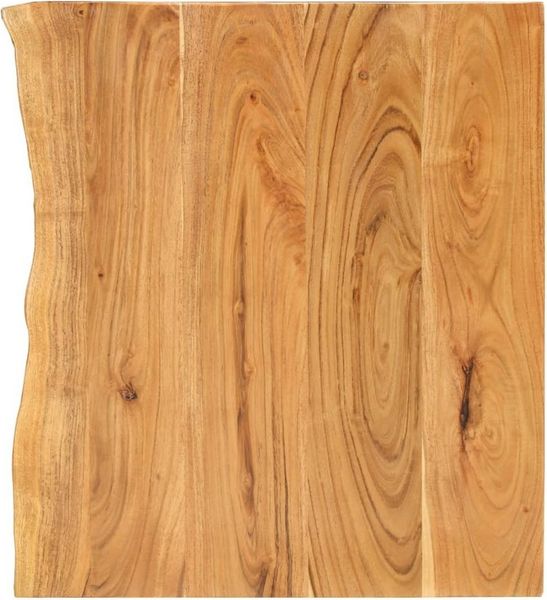 DOTMALL Waschtischplatte Badezimmer-Waschtischplatte Massivholz Akazie 58x52x2,5 cm