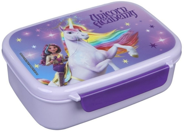 Unicorn Academy Brotdose – Praktische Lunchbox für Schule und Ausflüge