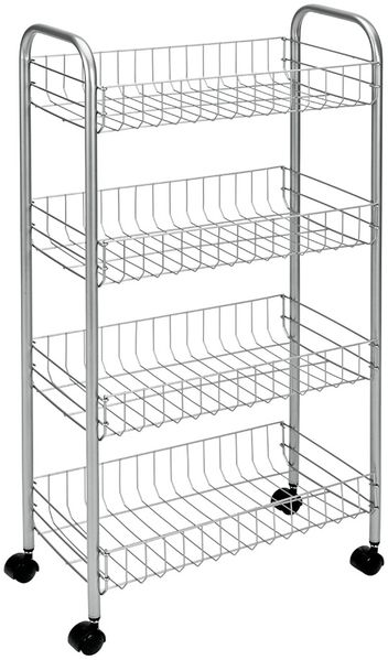 METALTEX 340104 Ascona Allzweckwagen mit 4 Etagen / Rollregal, Höhe 84 cm, Polytherm
