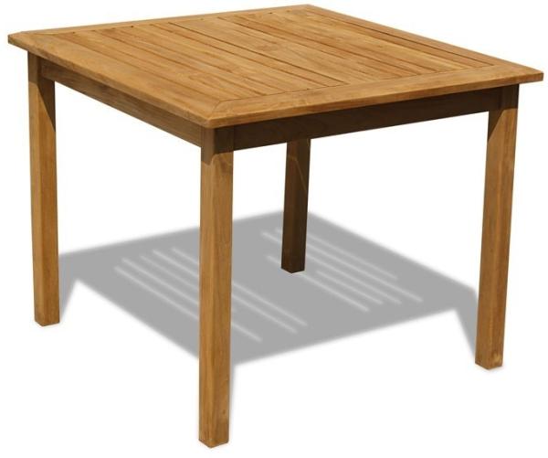 Esstisch Ragusa Teak Massivholz - Tischgröße Höhe 75 cm: 70 x 70