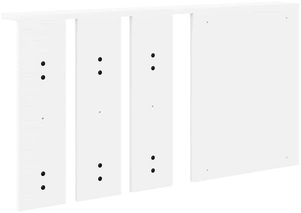 vidaXL Wandmontierter Kleiderständer mit Regal Weiß 85 x 10 x 45 cm 874483 Bild 7