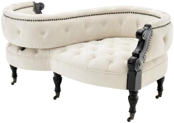 Casa Padrino 2-seitiges Sofa auf Rollen 130x70 x H. 66 cm