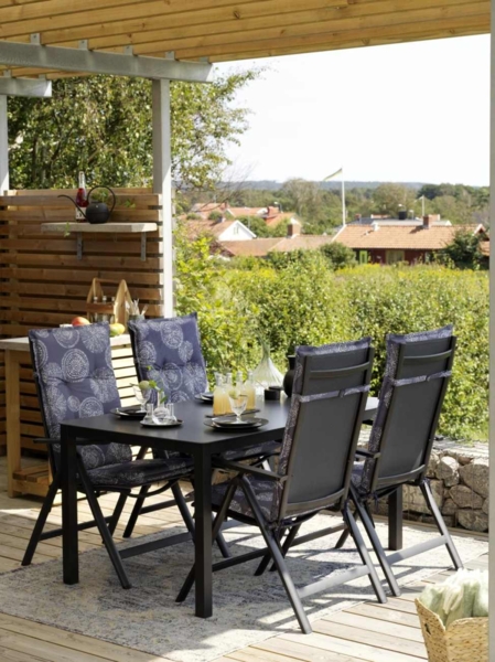 2er Set Brafab Rana Positionsstuhl Aluminium/Textilene Bild 5