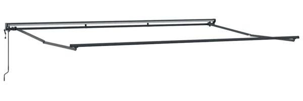 vidaXL Markisenrahmen Anthrazit 5 x 3 m Pulverbeschichteter Stahl 42002539