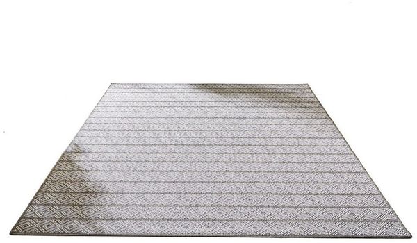 In- und Outdoor Teppich Öland - Streifen, Farbe: Braun Beige, Größe: 80x150 cm