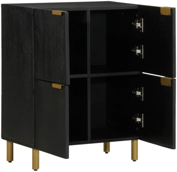 vidaXL Sideboard Schwarz 60x33x75 cm Holzwerkstoff 4017674