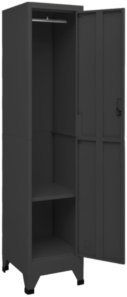 vidaXL Schließfachschrank Anthrazit 38x45x180 cm Stahl 339775 Bild 6