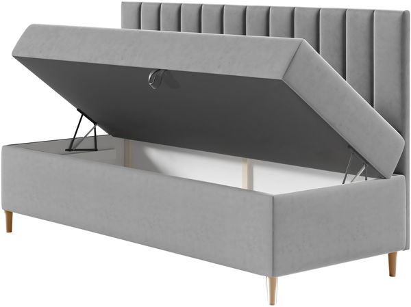 Boxspringbett Chapeni 'Junior 2' , gelb, 80x200 cm Bild 3