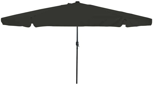 vidaXL Garten-Sonnenschirm Schwarz 395 x 395 x 245 cm Polyester 42003650