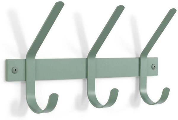 Spinder DEXTER 3 Wandgarderobe, Stahl, Dusty Green, Skandinavisch