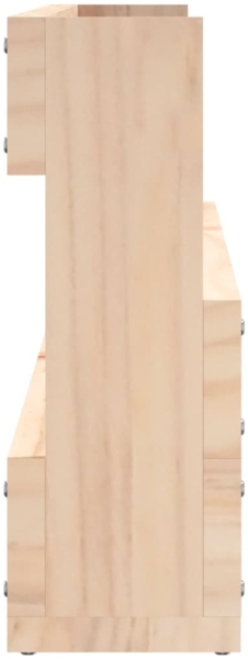 vidaXL Wand-Schuhregale 2 Stk. 110x9x23 cm Massivholz Kiefer 833275 Bild 6