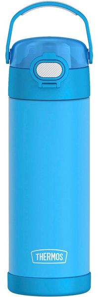 THERMOS Isolierflasche FUNTAINER Water Bottle, doppelwandiger Edelstahl, spülmaschinenfest, 0,47l, 12h kalt, mit dichschließendem Push Button Lid