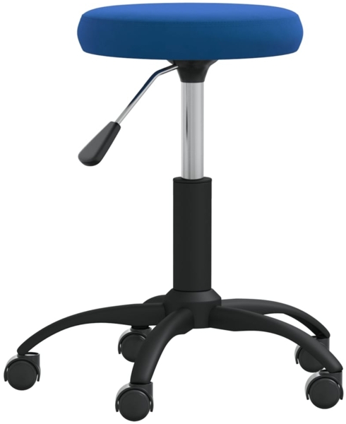 vidaXL Massagehocker Samt Blau 3085742