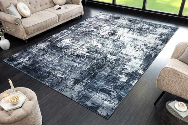 riess-ambiente Designteppich MODERN ART 230x160cm grau anthrazit · moderner Kurzflor-Teppich, rechteckig, Höhe: 8 mm, Wohnzimmer · Fußbodenheizung-geeignet · Indoor · Grafikmuster