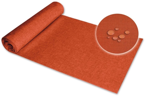 Haus und Deko Tischläufer Tischläufer rechteckig Leinenoptik beschichtet (1-tlg)