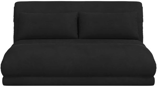 vidaXL Verstellbarer Fußsessel Schwarz Samt 42028215 Bild 4