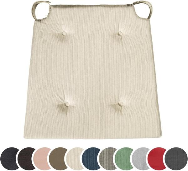 sleepling Stuhlkissen Sitzkissen, für Indoor und Outdoor, mit Klettverschluss, langlebig und abriebfest