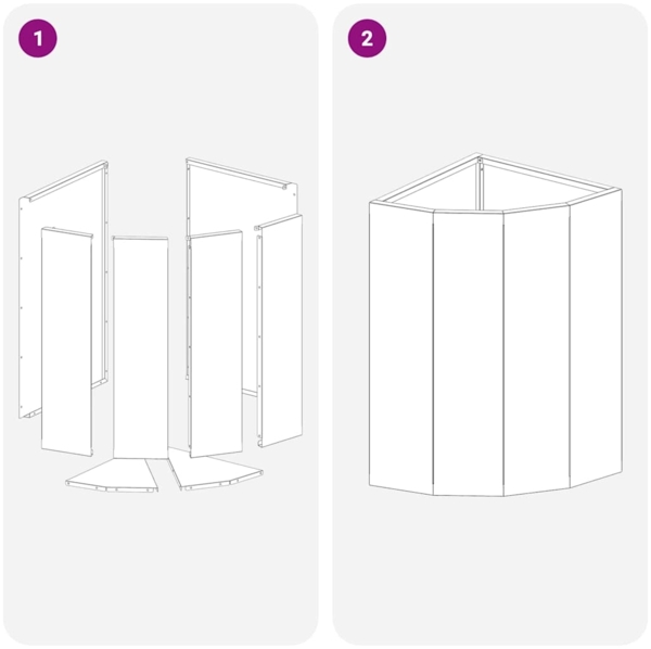 vidaXL Eckpflanzer Olivgrün 30 x 30 x 50 cm Stahl 883678 Bild 9