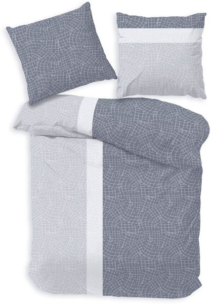 Träumschön Bettwäsche Premium Bettwäsche 135x200 oder 155x220 cm Baumwolle, Platin, Baumwolle, 2 teilig, mit Reißverschluss, luftig und leichte Sommerbettwäsche