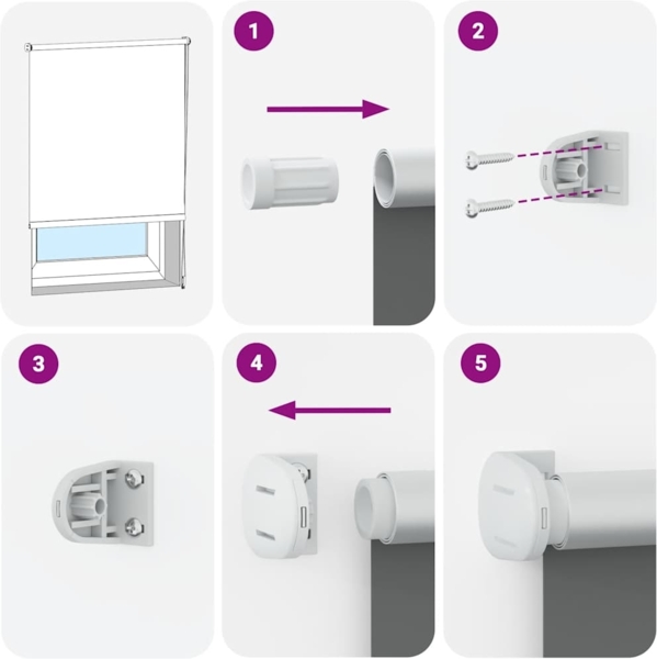 vidaXL Verdunkelungsrollo Grün 60x175 cm Stoffbreite 55,7 cm Polyester 4011276 Bild 5