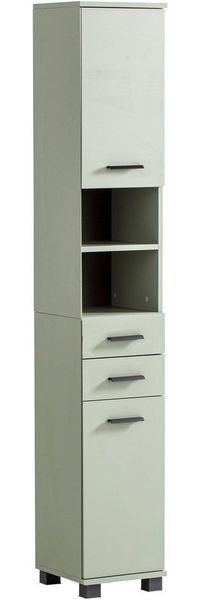 welltime Hochschrank Palermo, Breite 30 cm Wechselbarer Türanschlag, Metallbeschläge