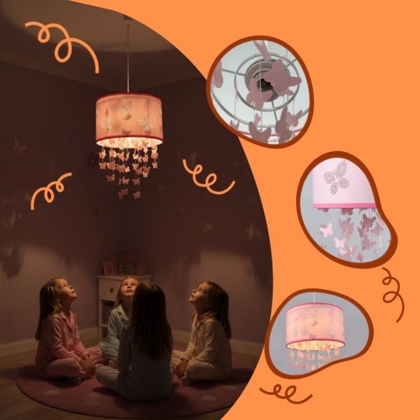 Hängelampe Kinderzimmer Schmetterlinge 10052504 Bild 5