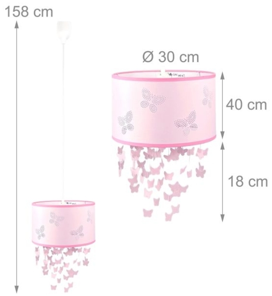 Hängelampe Kinderzimmer Schmetterlinge 10052504 Bild 4