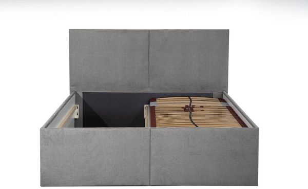 Halmon Schlafkomfort Betten Polsterbett Milano (Mit Bettkasten, erhältlich in 6 Größen und 8 attraktiven Farben mit oder ohne Matratze), Seitenhöhe 32cm, inkl. Lattenrost bei Ausführung mit Matratze