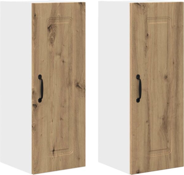 vidaXL Geschirrspülerfront Kalmar 2 pcs Artisan-Eiche 30 x 31 x 80 cm 884673 Bild 2